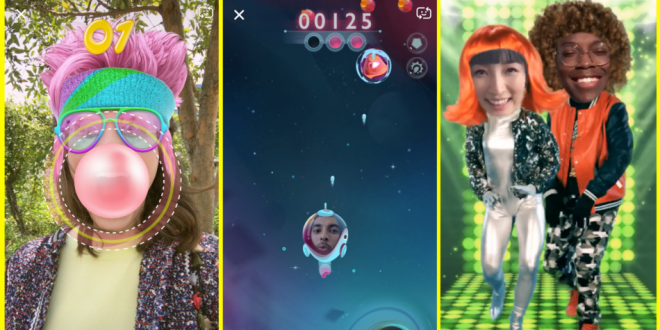 Snapchat lanza nuevos lentes con juegos integrados… Lents 660x330