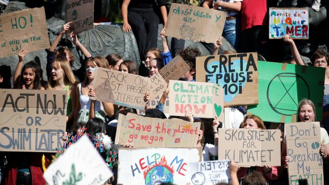 Millones de jóvenes alrededor del mundo protestan contra el cambio climático… Ya 649x365