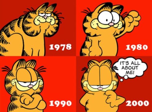 Diez datos curiosos sobre Garfield, el famoso gato que ama la lasaña y odia los lunes… Garfield2 492x365